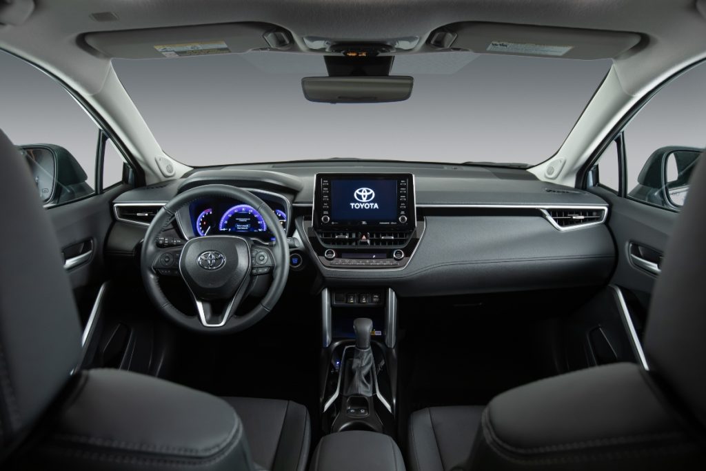 Backseat View of 2023 Toyota Corolla Cross Front Cabin