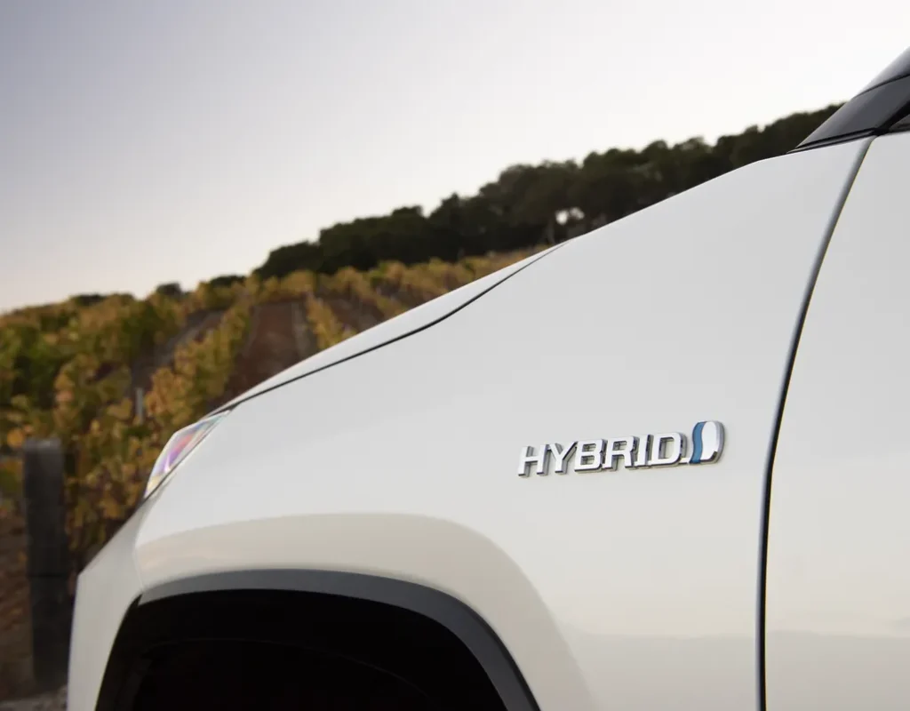 Toyota RAV4 Hybrid Badge Close-Up