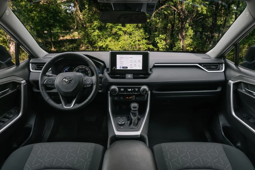 Interior of the new Toyota RAV4 Woodland Edition