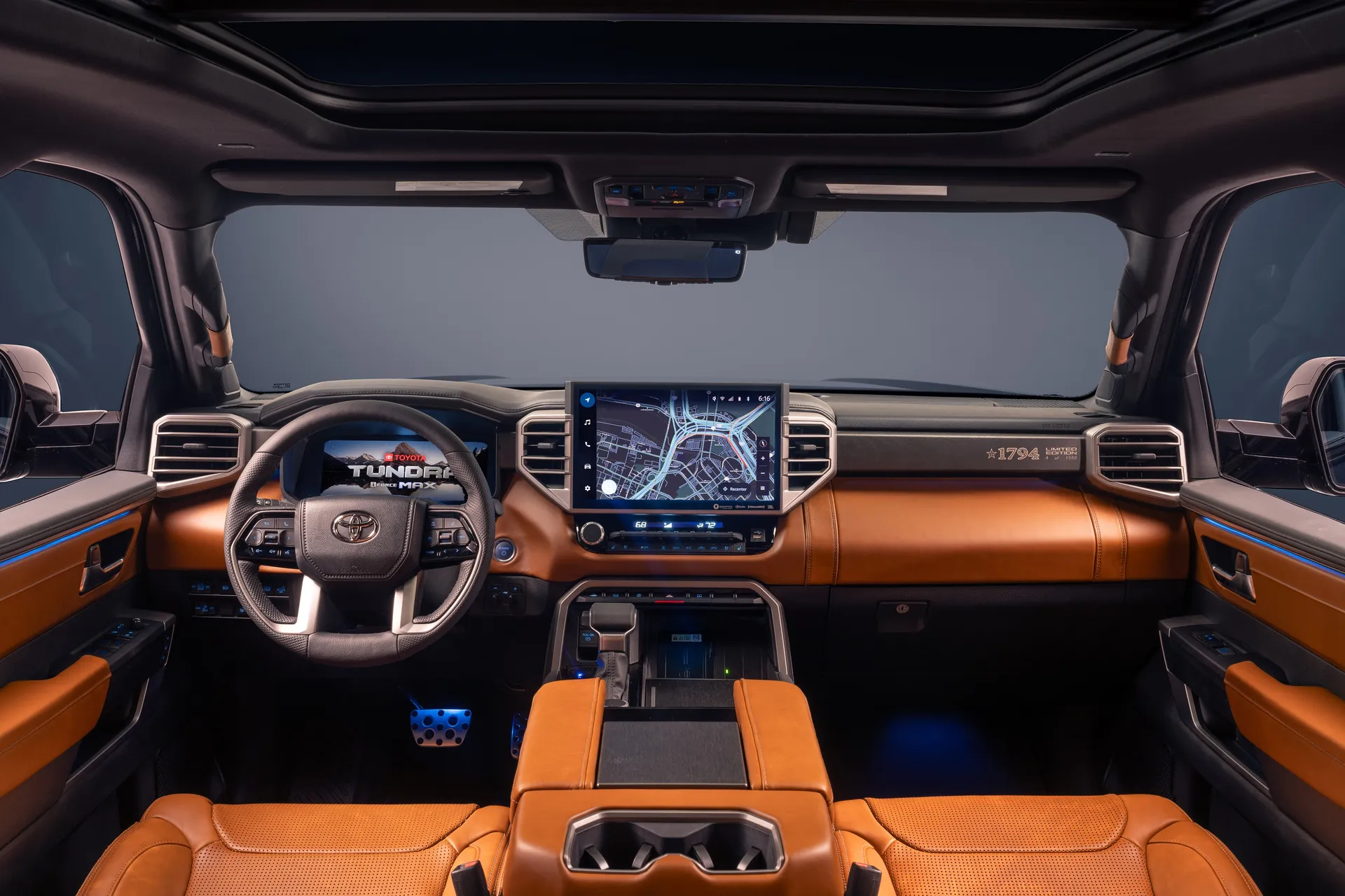 Interior of the 2024 Toyota Tundra