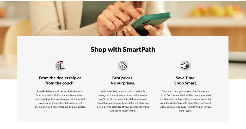 Shop with SmartPath and Valley Hi Toyota