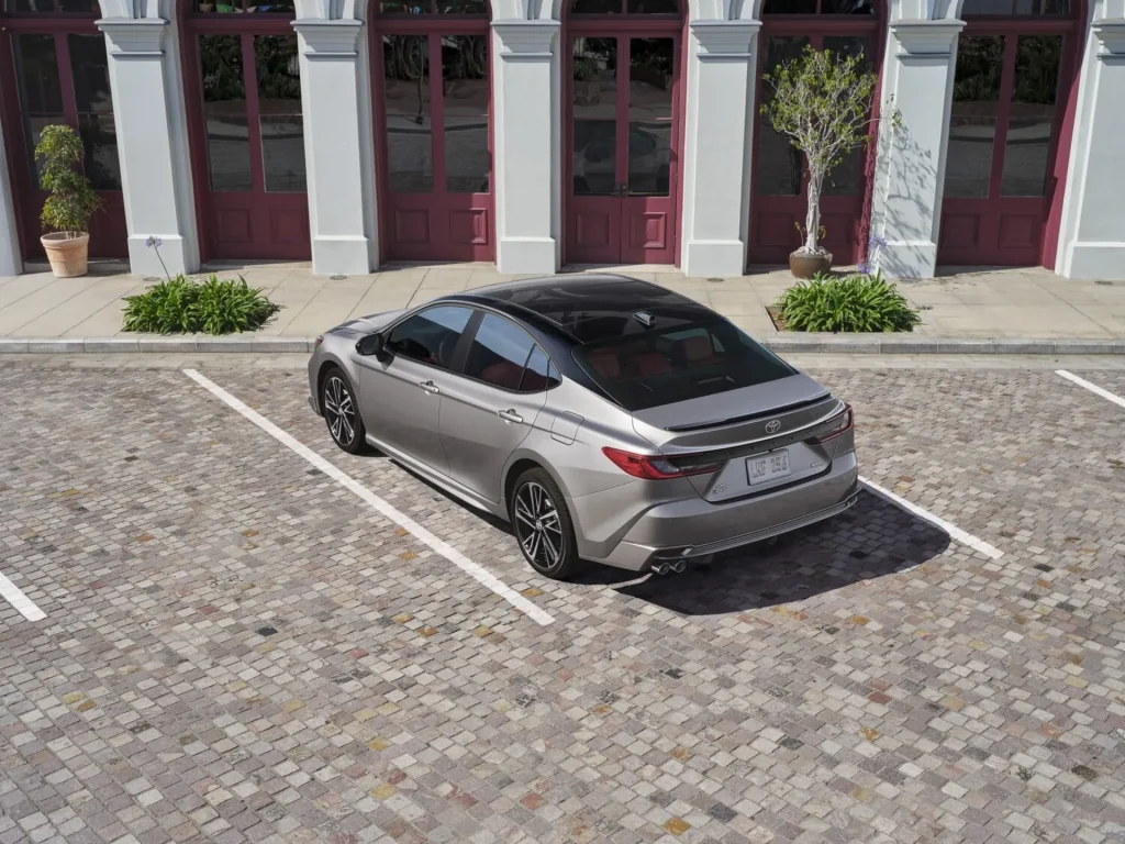 Rear view of the new Toyota Camry
